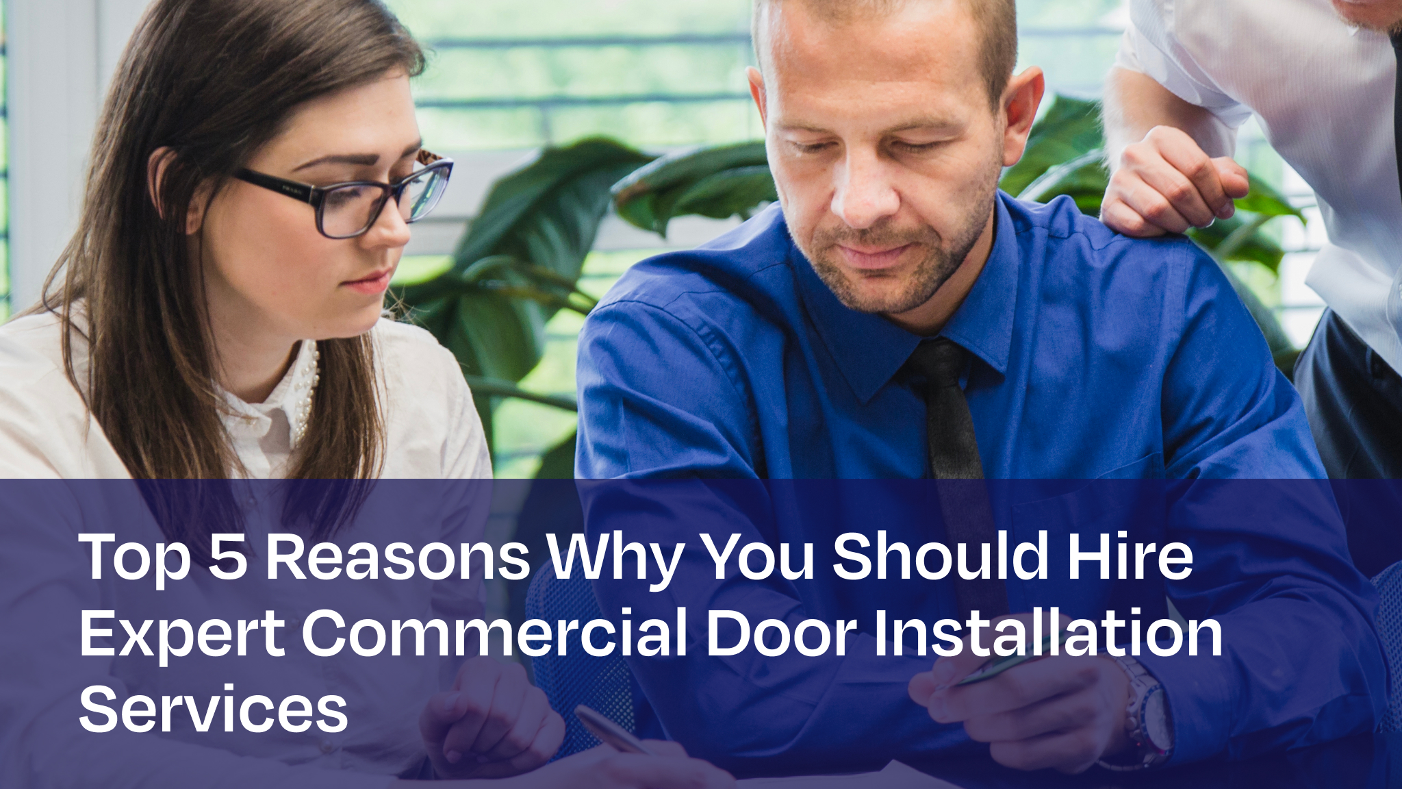 Commercial door installation services